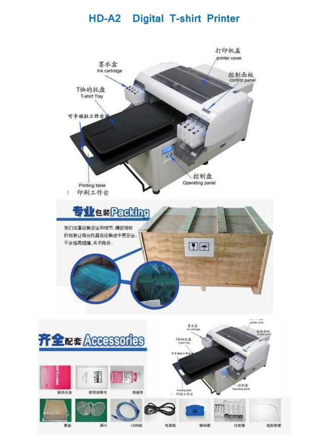 Digital T Shirt Printer (DFP-08FZ) US$4980/unit FOB Chengdu : Free